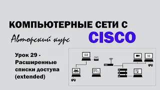 Компьютерные сети с CISCO - УРОК 29 из 250 - Расширенные списки доступа ACL extended