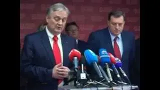 SDP BiH Press konferencija Zlatko Lagumdzija - Milorad Dodik