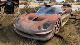 Restoration of abandoned Lotus Elise GT1 in Forza Horizon 5 | Thrustmaster T300RS Gameplay