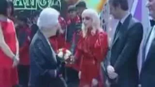 Lady Gaga meets the Queen @ Royal Variety Performance.flv