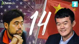 THE BATTLE FOR SILVER: Ding Liren vs Hikaru Nakamura | FIDE Candidates 2022 Round 14