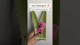 🔥1 Day Challenge 💯 Results Stop Hairfall and get silky smooth hair naturally #shorts #hair #viral