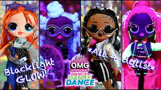 LOL Surprise OMG: Dance Dance Dance *All 4 Dolls!* REVIEW! These Dolls GLOW!