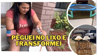 DO LIXO AO LUXO NOS ESTADOS UNIDOS | PEGUEI NO LIXO E TRANSFORMEI | VLOG A VIDA COMO ELA É