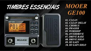 Presets | Pack Timbres Essenciais MOOER GE100