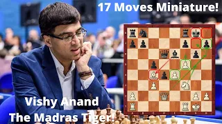 Vishy Anand's crushing win in just 17 moves l Anand vs Nepo Online Nations Cup 2020