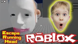 БЕЗУМНАЯ ГОЛОВА ПРЕСЛЕДУЕТ МЕНЯ | ROBLOX Escape Running Head