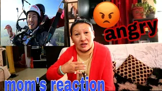 Mom Reaction || Angry || paragliding || Bir Billing || Tibetan vlogger || bir ||