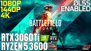 Battlefield 2042 | Ryzen 5 3600 + RTX 3060 Ti | 1080p, 1440p, 4K benchmarks!