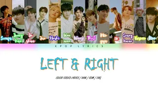 Seventeen ( 세븐틴 )  - Left and Right | Color Coded Lyrics ( HAN/ROM/ENG )