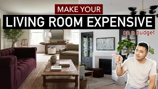 HOW TO GET AN EXPENSIVE LIVING ROOM ON A BUDGET (being honest!)