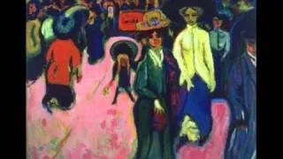 Kirchner, Street, Dresden, oil on canvas, 1908