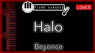 Halo (LOWER -3) - Beyonce - Piano Karaoke Instrumental