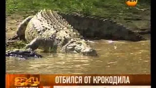 Отбился от крокодила