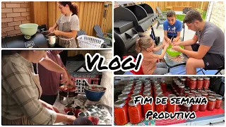 VLOG|Fim de Semana Produtivo/Momentos em Família #conservas #canning #family