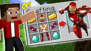 CRAFTING ULTIMATE IRON MAN ARMOUR IN MINECRAFT