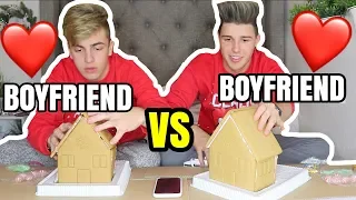 BOYFRIEND vs BOYFRIEND GINGERBREAD HOUSE CHALLENGE!