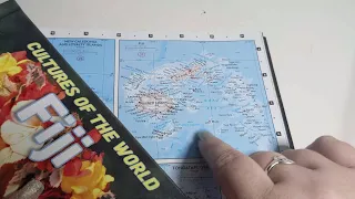 ASMR ~ Fiji History & Geography ~ Soft Spoken Map Tracing Page Turning