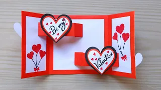 Valentines day card ideas easy / valentines day card making very easy / DIY love card