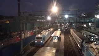 Движение электровозов ЭП1М на станции Ростов-Главный
