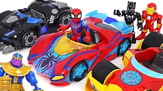 Marvel Avengers Super Hero Adventures Spider-Man Web Racer! Run! | DuDuPopTOY