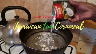 JAMAICAN TUN CORNMEAL REAL QUICK & EASY | Lesson #161 | Morris Time Cooking