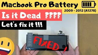 Replace Macbook Pro Battery A1278