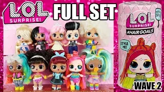 LOL Surprise Hairgoals Wave 2 FULL SET | L.O.L. Series 5 Complete Collection Hair Goals