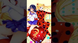 sailor moon crossover with miraculous ladybug #sailormoon #miraculous