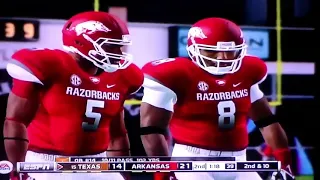 NCAA Football 14 Simulation | 2021 CFB Week #2 | Arkansas vs. #15 Texas