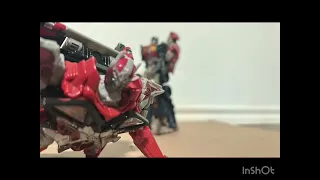 Sentinel prime gets killed by Optimus prime Stop motion