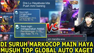 AKHIRNYA MAIN SAMA MARKOCOP ! TOP GLOBAL GUSION LANGSUNG KAGET KETIKA LAWAN KITA BERDUA - MLBB