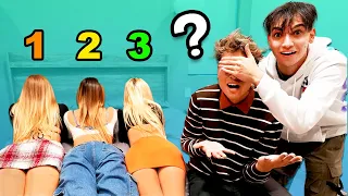 GUESSING MY GIRLFRIEND BLINDFOLDED!!