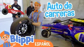 ¡El auto de carreras de Blippi! | Blippi Español | Videos educativos para niños | Aprende y Juega