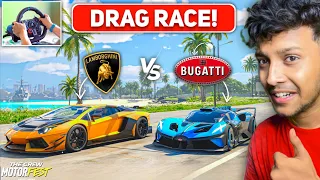 I PARTICIPATED IN INSANE SUPER CARS DRAG RACE!🔥 The Crew Motorfest | LOGITECH G29