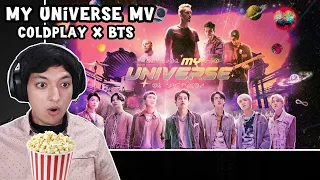 This is like a MOVIE! - Coldplay X BTS My Universe MV Reaction