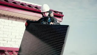 Saulės elektrinė ant namo stogo | Saulės elektrinės
