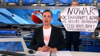 Марина Овсянникова: НЕТ ВОЙНЕ в эфире 1 канала!