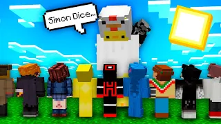 🤭Hice un SIMON DICE con 100 YouTubers en MINECRAFT