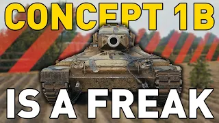 Concept 1B is a FREAK in World of Tanks!