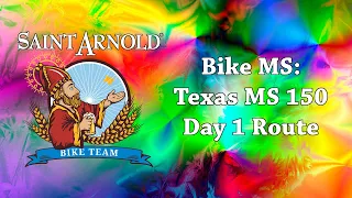 Texas MS 150 Day 1 Route (via Legacy Stadium)