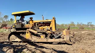 Leveling Dirt with our 1952 D6-9U Caterpillar Bulldozer