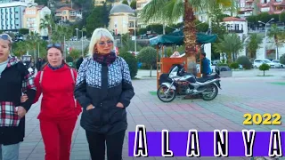 alanya beach marina walking tour 2022 ! alanya antalya turkey travel ! turkey holiday