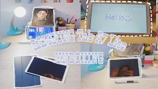 📦: unboxing my samsung tab a7 lite & accessories | aesthetic ( re-upload)