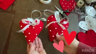 мастер-класс как сшить сердечко. Валентинка своими  руками .how to sew a heart valentine.