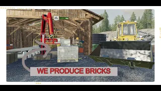 🧱We START The Bricks Factory 🧱 | Multiplayer | FS19 Slovak Village  | Timelapse | Ep 35