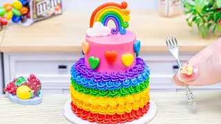 Miniature Rainbow Cake🌈1000+ Miniature Rainbow Cake Ideas🍰 Mini Cake Ideas