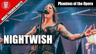 Music Teacher Reacts: NIGHTWISH - The Phantom of the Opera ft Henk Poort (Live)