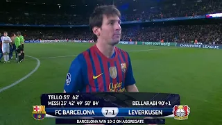 MESSI SCORES 5 GOALS IN 1 GAME AND SHOWED THE WORLD WHY HE IS A GENIUS
