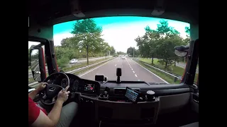 POV Truck driving in Belgium